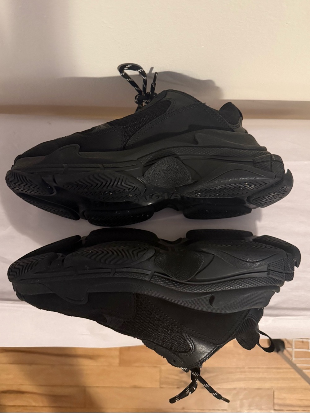 Balenciaga Black Triple S Style Chunky Sneakers Size FR/EUR 39 $1,190 - Picture 4 of 13